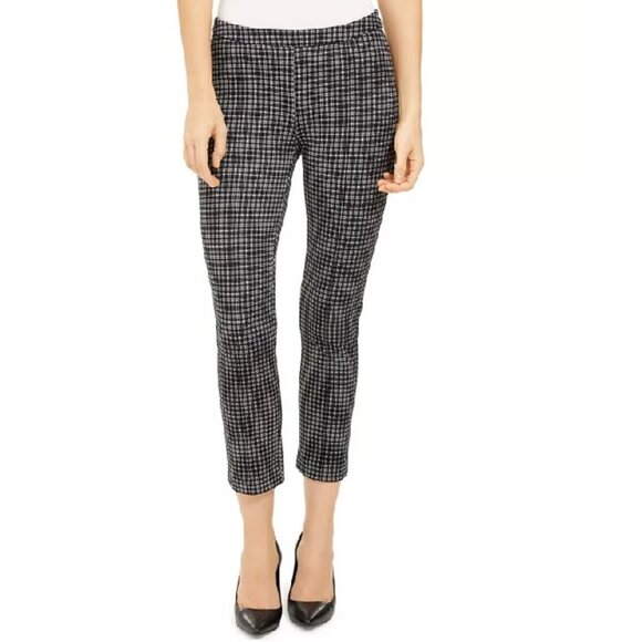 Michael Kors Cropped Checked Pants - Picture 2 of 10